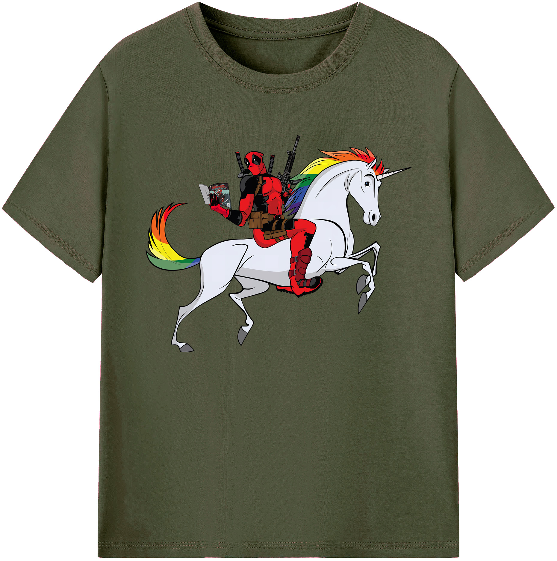 （画像用） Deadpool デッドプール 綿100％ メンズ半袖Tシャツ｜肌触りやわらか＆通気性